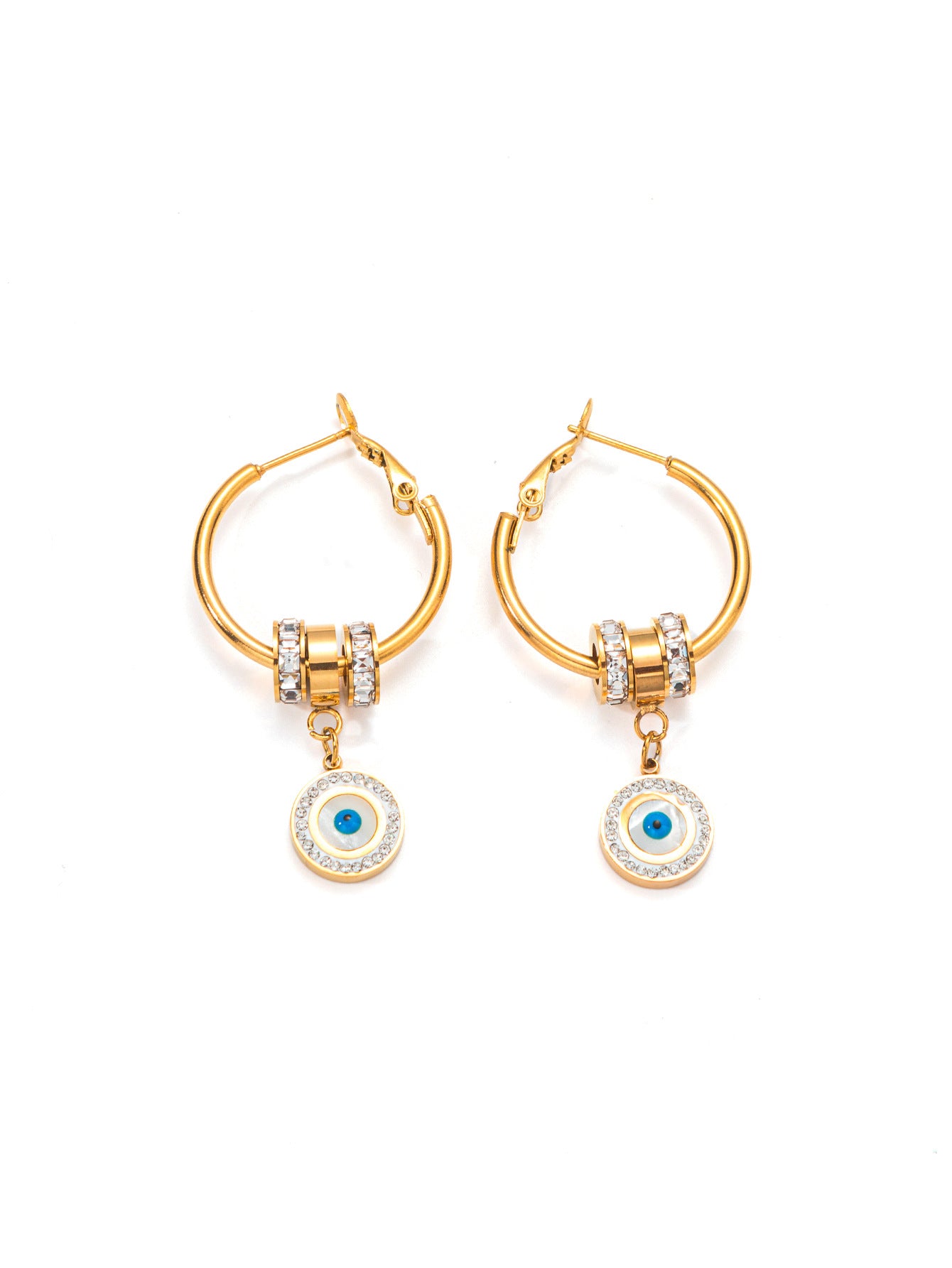 Devil's Eye Hoop Earrings