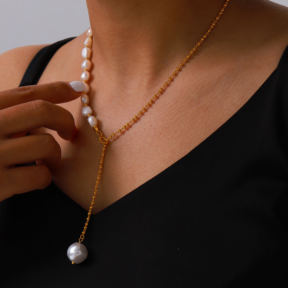 Freshwater Pearl 18K Gold Plated Necklace