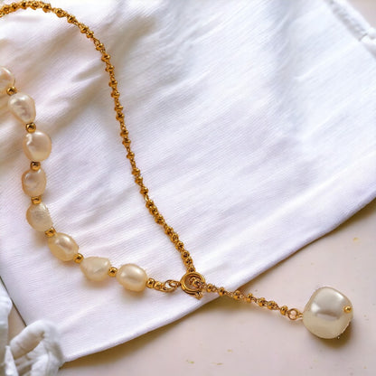 Freshwater Pearl 18K Gold Plated Necklace